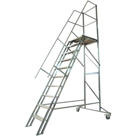 Laggo Stål Mobil Trappa 10 steg, Stegar & ställningar