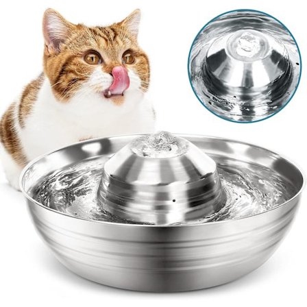 Kattvattenfontän, 4-stegs tyst kattfontän 2L, kattvattenfontän med pump och filter