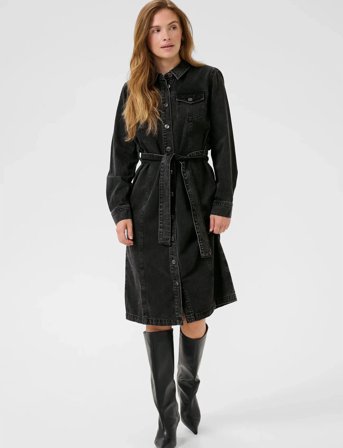 Kaffe Kacarly Denim Dress - Black - 46