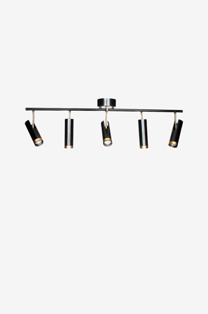 By Rydéns - Puls Bar spotlight 5-lite - Musta - Kohdevalaisimet - - Homeroom