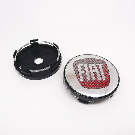4 st 60 mm navkapslar till Fiat 500 hjulnav, dammskydd, emblem för Punto Stilo Bravo Ducato Freemont 124 600 Boris