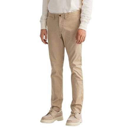 Gant, Chino Pants Hallden Beige, Heren, Maat:W32