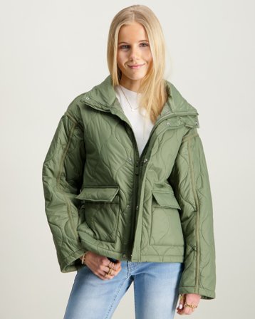 RYVLS Quilted Jacket Grønn Jakker Jente - Kids Brand Store