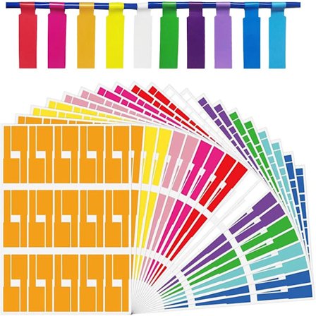 ING Kabelmarkører Pakke med 20 Kabelmerker Selvklebende Selvklebende Kabelmerkelapper Vanntette Ripebestandige 10