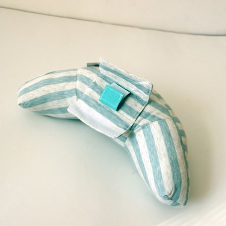 Sikkerhedssele Pude Pude Pad Hoved Nakke Skulder Blød Støtte til Børn Toddler Rejse Grøn og Hvid Stribe