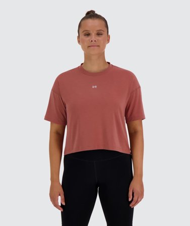 Women's Oversized Crop Tee | Gymnation brick / S