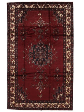 Tapis Baloutche 200X331 Noir/Rouge Foncé (Laine, Perse/Iran)