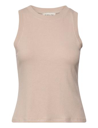 Naomi Top T-shirts & Tops Sleeveless Beige By Malina