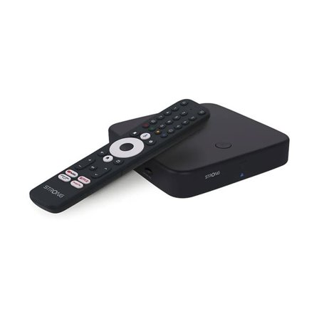 Vahva DVB-T2/C Wi-Fi 4K Google TV mediabox Chromecastilla ja Android TV:llä varustettuna