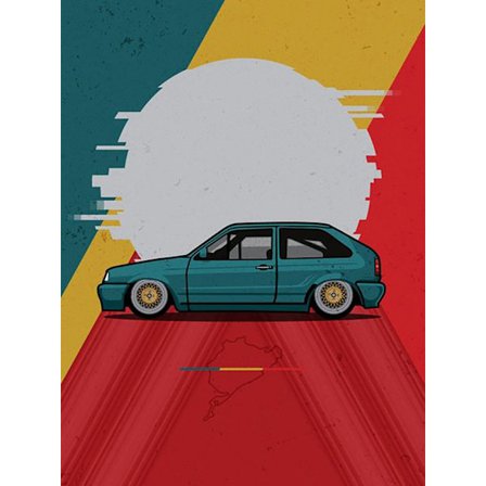 #30x40cm Voksen & Børn 5D DIY Diamantmaleri Sæt - Bil Poster,#