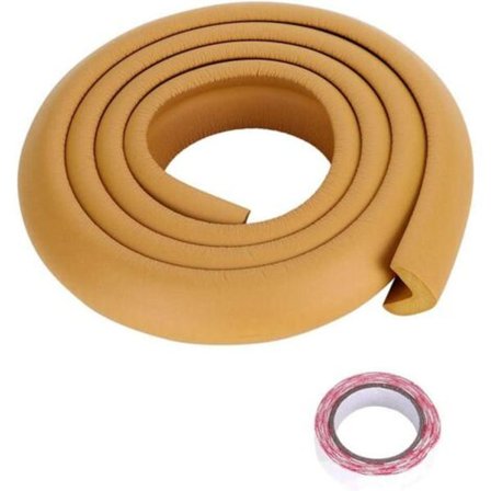 Barnebånd i gummi, hjørne- og kantbeskytter, barnesikring (brun)