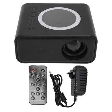 Mini bärbar projektor Full High Definition 1080P LED-projektor Hemmabio Filmprojektor för IOS för Android Laptop Svart AU-kontakt