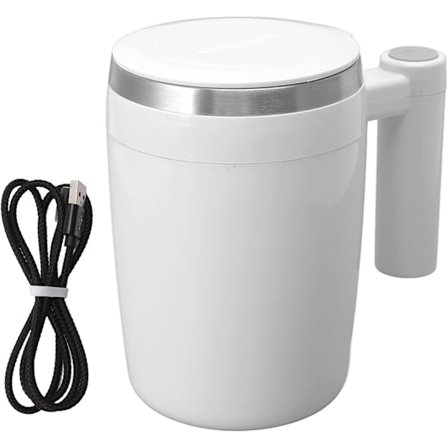 380 Ml Automatisk Kaffemugg, USB-Laddning Kaffeblandare SjäLvröRande Mugg FöR KaffemjöLk Kakao