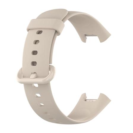 Sopii Redmi Watch 2 Lite -kellolle, Vankka V rillinen Silikoninen Vaihtohihna Ivory