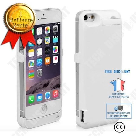 Extern Batteri - TECH DISCOUNT - iPhone 5 5S SE - 4200 mAh - Ultra tunn - LED Indikatorer