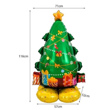 Stor jule stående ballon julemand snemand jule træ ballon jule fest hjem pynt