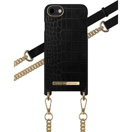 Fodral Halsband Rem Apple iPhone 6/7/8/SE/SE22 Jet black croco Ideal Of Sweden