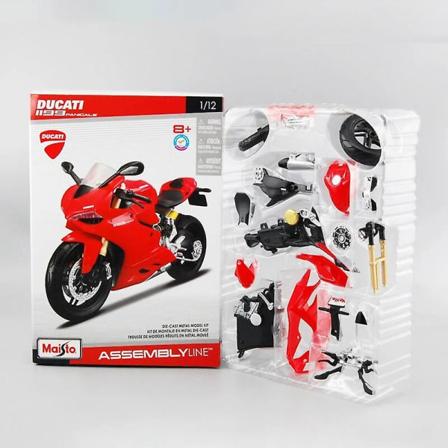 Maisto 1/12 Kawasaki H2r Ninja Samlet Version Motorcykel Model Legetøj Køretøjssamling Shork-absorber Off Road Autocykel Legetøj Db DUCATI 1199