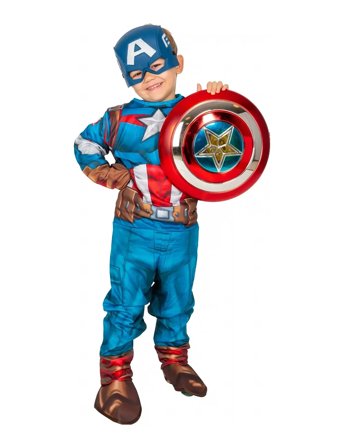 Captain America Costume Rubies Captain America L 128 Cl - Multi/patterned - 138