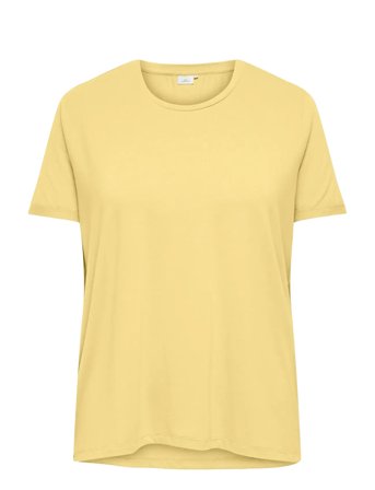 ONLY Carmakoma Carmoster S/S Fold Up Top Jrs Noos - Yellow - 42-44