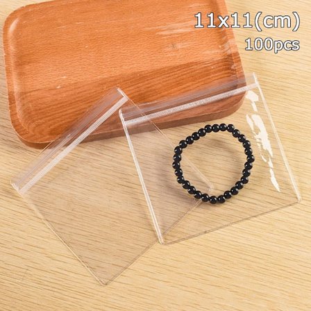 100 stk Selvforseglingspose Zip Lock Poser 100 STK 11X11CM 100STK