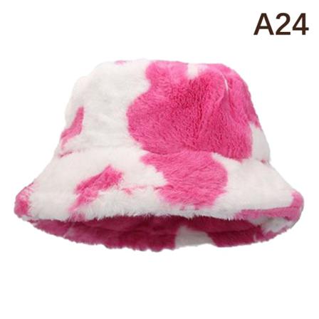 Vinter Fuskpäls Fluffy Bucket Hats Dam Utomhus Varm Solhatt S
