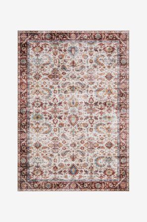 KM Home - Matta Tarfaya - Röd - Slätvävda mattor - 240X340 - Från Homeroom