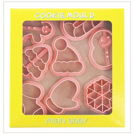 8 Stk/Sett Julekakeformer Kjeksformer Bakeform