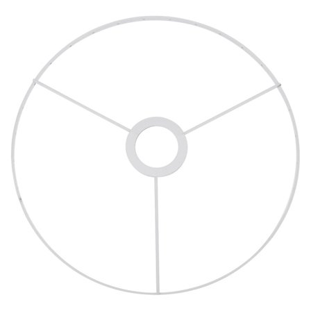 Varjostinrunko 28cm yksikerroksinen rautalanka varjostin rauta varjostin pidike häkki (28X28CM, valkoinen)