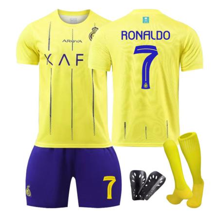 2324 Saudi Victory voksenskjorte for barn fotballkampsett kneepad 24#With socks