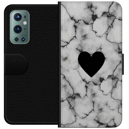 Kompatibelt Plånboksfodral till OnePlus OnePlus 9 Pro Marmor Hjärta