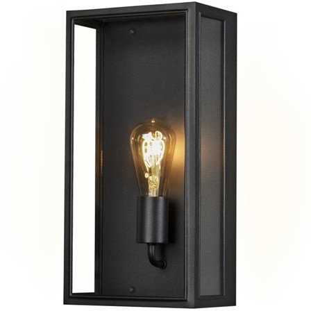 Konstsmide Carpi Vegglampe E27, 60W, svart, Belysning