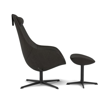 Varier Furniture Kokon - Grey Leather - Black base