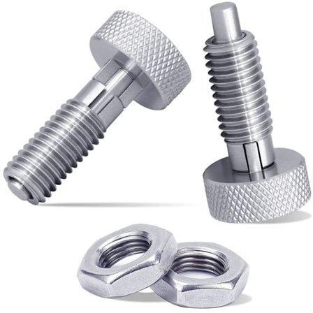 2 stk. M6 Type Stål Hånd Retractible Fjeder Stempler 1/4-20 Gevind 0,50 Tommer til Rullende Værktøjskasse