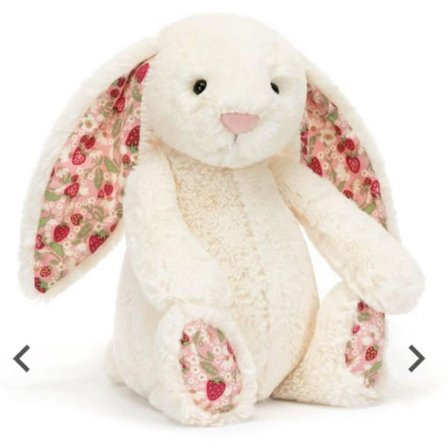 Jellycat Cherry Blossom Kanin Kosedyr (Medium 31cm) - xindaren Hvit