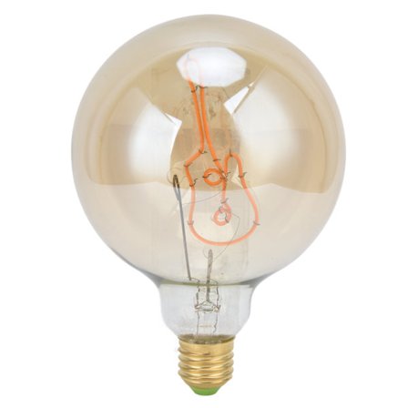 LED E27 E26 Dimbar Vintage G125 Gitarr Filament Lampa 4W 220V Varmt Ljus för Hem Café