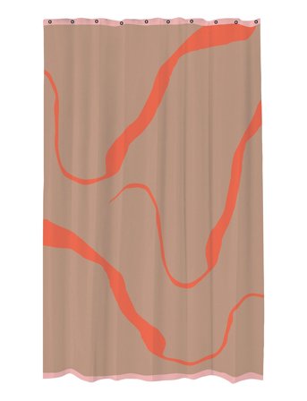 Mette Ditmer Nova Arte Shower Curtain - Orange - 150X200CM