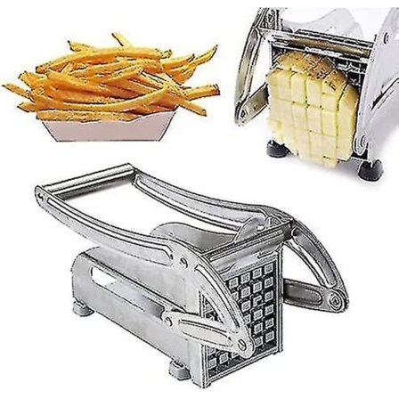 Håndholdt Potetskjærer i Rustfritt Stål - Fransk Fries Slicer Potetchips Maker-yujia-yujia