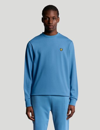 Lyle & Scott Sport Crew Neck Fly Fleece - Blue - XXL