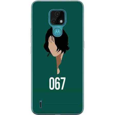 Motorola Moto E7 Genomskinligt Skal Squid Game