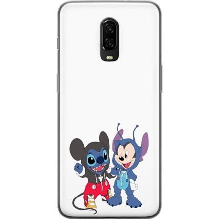OnePlus 6T Gjennomsiktig deksel Stitch Mikke Mus