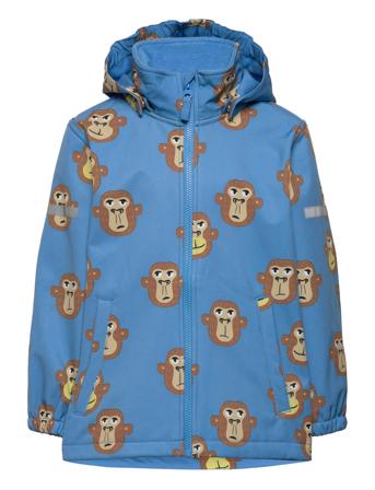 Jacket Softshell Aop Outerwear Shell Clothing Shell Jacket Blå Lindex*Betinget Tilbud