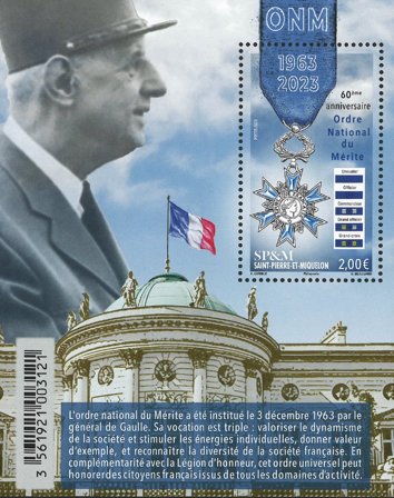 Saint Pierre og Miquelon - Medalje - Postfrisk miniark