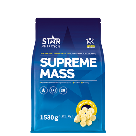 Weight gainer Star Nutrition Supreme Mass Gainer 1,53 kg, Banan - Bodyman.dk