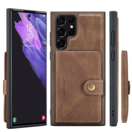 Stilig dekselkortholder - Samsung Galaxy S23 Ultra Brun