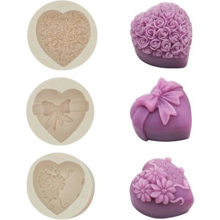 3D Ros Mousse Tårta Silikonform