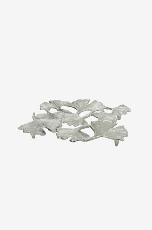Culinary Concepts London - Ginko Leaf Trivet - Nickelfinish - Silver - Grytlappar & grytunderlägg - Från Homeroom