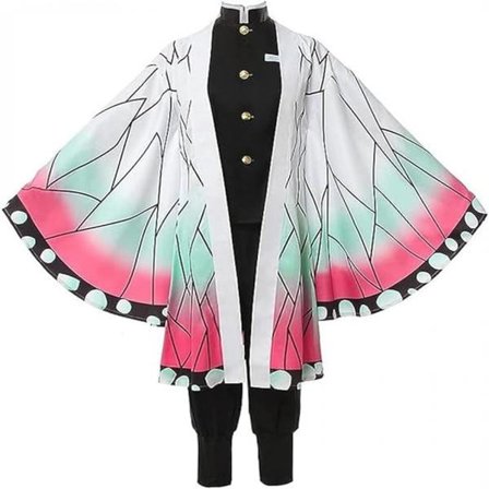 Kochou Shinobu Cosplay Kostyme Anime Cosplay Antrekk Sett Halloween Kjole for Voksne Barn (M){SL}