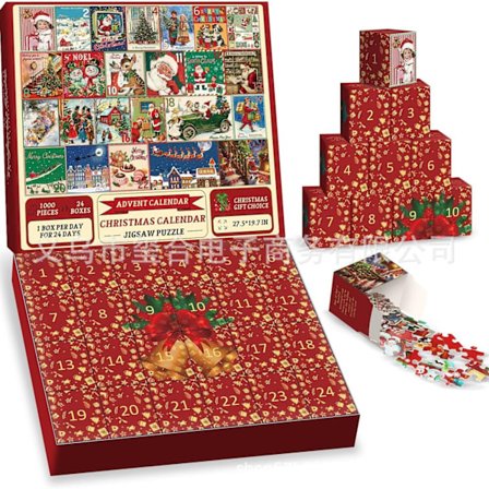 Jud- Joulukuun laskuripalapeli 2024 Pro-kalenteri 1000 palaa 1