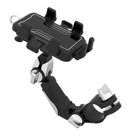 Motorcykel Mobiltelefonholder 360 Graders Roterende Stativ Hurtigmontering Styrklemme til Scooter Mobiltelefonbeslag